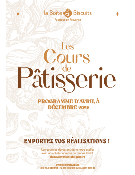 Cours de pâtisserie 2026