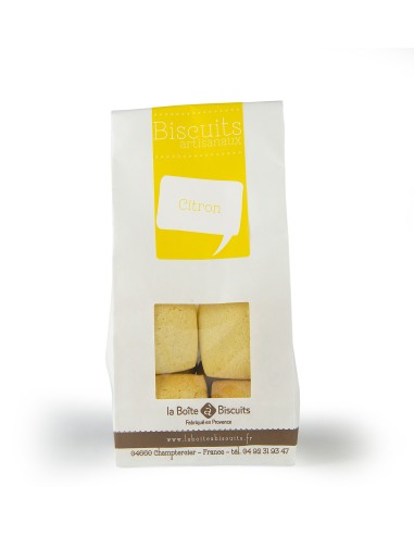 Sachet biscuits citron